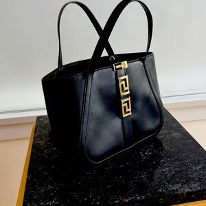 Versace Black Gold Goddess Greca bag. Brand new !